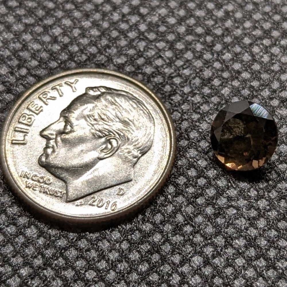 Deep Smoky Quartz Round Cut